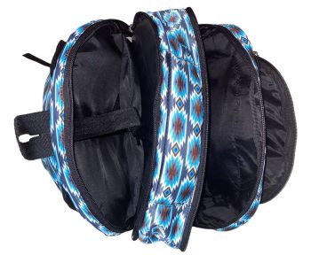 Showman Gray Blue Aztec Tactical Backpack #4